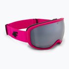 Gogle narciarskie dziecięce 4F U067 hot pink neon