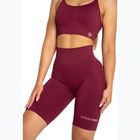 Spodenki bikery treningowe damskie Gym Glamour Push Up 2.0 merlot