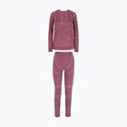 Komplet bielizny termoaktywnej damskiej Viking Lan Pro claret/light pink