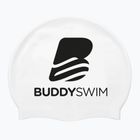 Czepek pływacki BuddySwim BLogo Silicone white
