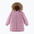 Kurtka puchowa dziecięca Reima Luvia grey pink