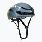 Kask rowerowy Rudy Project Nytron blue avio/apple green metal matte
