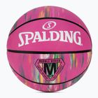 Piłka do koszykówki dziecięca Spalding Marble różowa rozmiar 5