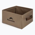 Zlew turystyczny Naturehike Składany Square Bucket 13 light brown