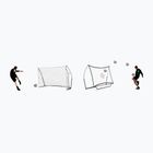 Bramka do piłki nożnej z rebounderem QuickPlay Kickster Academy Combo 240 x 150 cm white/black