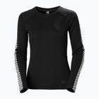 Bluza termoaktywna damska Helly Hansen Lifa Active Stripe Crew black