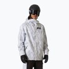 Kurtka narciarska męska Helly Hansen Ullr D Shell Graphic grey fog snow camo aop