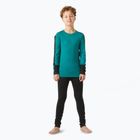 Komplet bielizny termoaktywnej dziecięcej Helly Hansen JR Lifa Merino Midweight signal green