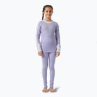 Komplet bielizny termoaktywnej dziecięcej Helly Hansen JR Lifa Merino Midweight bright lavender