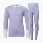 Komplet bielizny termoaktywnej dziecięcej Helly Hansen JR Lifa Merino Midweight bright lavender