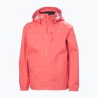 Kurtka żeglarska dziecięca Helly Hansen Crew Hooded Jr 41813 sunset pink