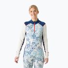 Bluza termoaktywna damska Helly Hansen Lifa Merino Midweight Gra 1/2 Zip bright blue new nordic aop