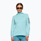Bluza trekkingowa damska NORRONA Falketind Warm1 Hood aqua haze/trooper