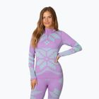 Bluza termoaktywna damska KARI TRAA Faith Half Zip violet