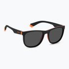 Okulary przeciwsłoneczne dziecięce Polaroid PLD 8049/S black orange/grey polarized