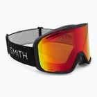 Gogle narciarskie Smith Blazer black/red sol-x mirror