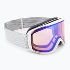 Gogle narciarskie Smith Rally white chunky knit/blue sensor mirror