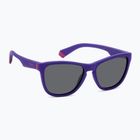 Okulary przeciwsłoneczne dziecięce Polaroid PLD 8056/S matte violet/grey polarized