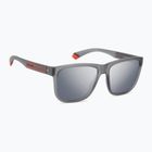 Okulary przeciwsłoneczne męskie Polaroid PLD 2155/S matte grey/grey silver mirror polarized