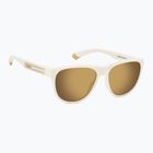 Okulary przeciwsłoneczne Polaroid PLD 2156/S matte white/grey gold multilayer polarized
