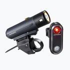 Zestaw lampek rowerowych Kryptonite Street F-300/Avenue R-30 set black