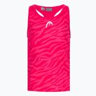 Koszulka tenisowa dziecięca HEAD Agility Tank Top W magenta/print vision