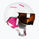Kask narciarski dziecięcy HEAD Maja Visor Jr white