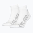 Skarpety HEAD Socks Tennis 2P Stripe Quarter 2 pary white