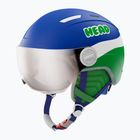 Kask narciarski dziecięcy Head Mojo Visor Jr blue/green/silver red