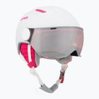 Kask narciarski dziecięcy HEAD Maja Visor white/silver red