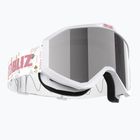 Gogle narciarskie dziecięce Bliz Liner Jr white pink logo/pink&silver mirror