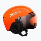 Kask narciarski dziecięcy POC POCito Obex Visor S2 Jr fluo orange/clarity pocito/partly sunny/lt orange