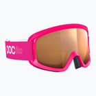 Gogle narciarskie dziecięce POC POCito Opsin fluorescent pink/partly sunny light orange