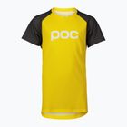 Koszulka rowerowa dziecięca POC Essential MTB Jr aventurine yellow/sylvanite grey