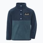 Bluza polarowa dziecięca Didriksons Monte 6 Half Button mountain blue
