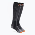 Skarpety narciarskie X-Socks Carve Silver 4.0 anthracite melange/black melange