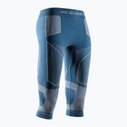 Spodnie termoaktywne damskie X-Bionic Energy Accumulator Light Pants 3/4 mineral blue/arctic white