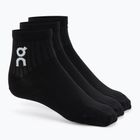 Skarpety On Running Logo Sock Mid 3 pary black