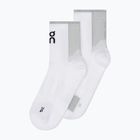 Skarpety On Performance Run Mid white/glacier