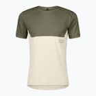 Koszulka do biegania męska SCOTT Endurance Tech hay green/cotton white