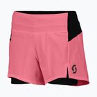 Spodenki do biegania damskie SCOTT Endurance Hybrid digital pink/black
