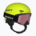 Kask narciarski dziecięcy SCOTT Track + Gogle Factor Pro Combo neon yellow/black