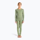 Komplet bielizny termoaktywnej dziecięcej ODLO Active Warm Eco odlo steel grey melange/matte green