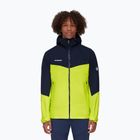 Kurtka przeciwdeszczowa męska Mammut Convey Tour HS Hooded highlime/marine