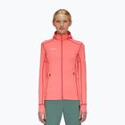 Bluza trekkingowa damska Mammut Taiss Light ML Hooded salmon/terracotta
