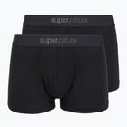Bokserki termoaktywne męskie super.natural Tundra 175 2 pary jet black/jet black
