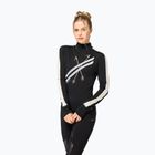 Longsleeve damski super.natural KryTeeede Col T-Neck Light jet black/white/mountain trail gl/white