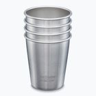 Kubki turystyczne Klean Kanteen Pint Cup 4 sztuki brushed stainless
