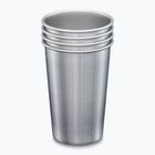 Kubki turystyczne Klean Kanteen Pint Cup 4 sztuki brushed stainless