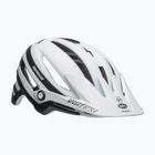 Kask rowerowy Bell Sixer Integrated MIPS fasthouse stripes matte white/black